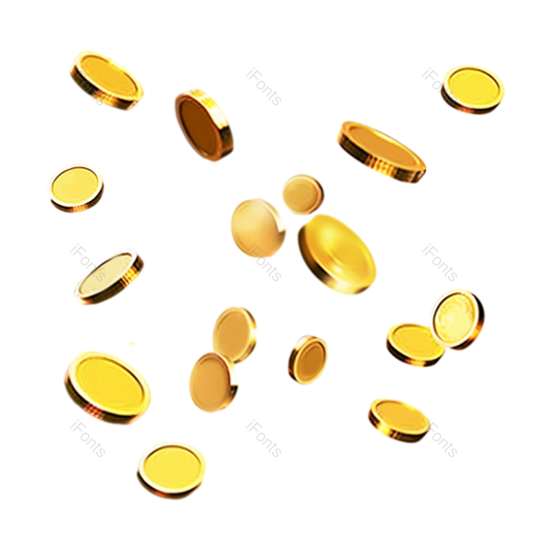 金币图片,简约元素,卡通金币PNG,黄金免抠素材